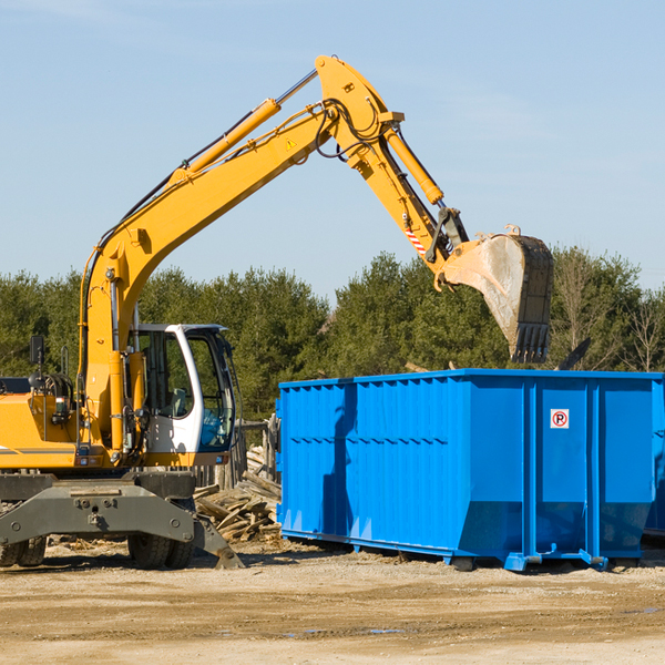 what are the rental fees for a residential dumpster in Claysville